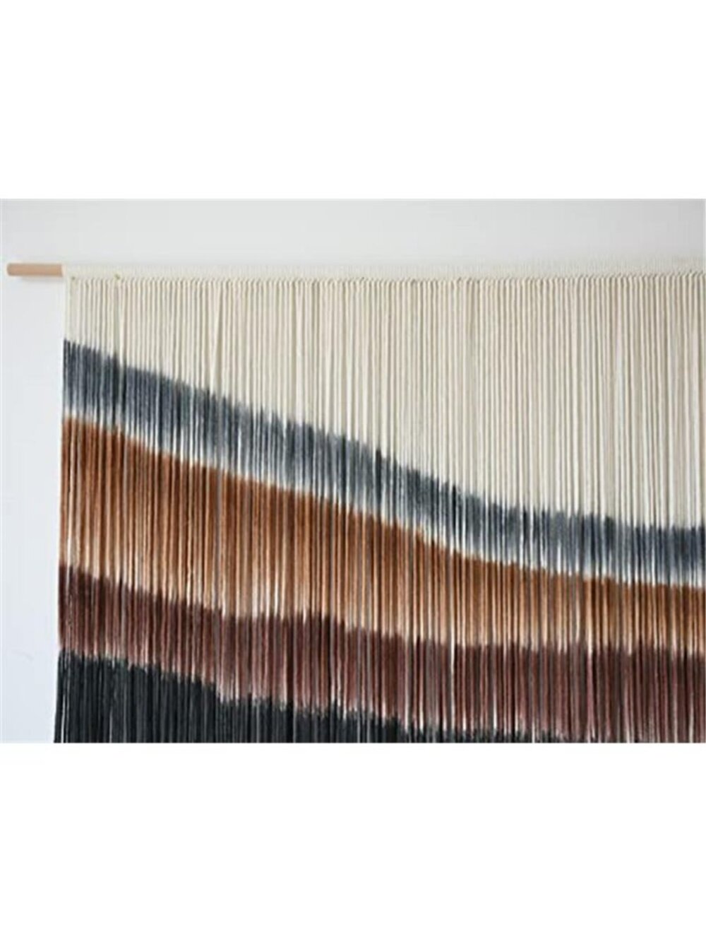 Flber Macrame Wall Hanging Macrame Wall Decor Large-Scale Tie-Dye Tapestry - Picture 6 of 7